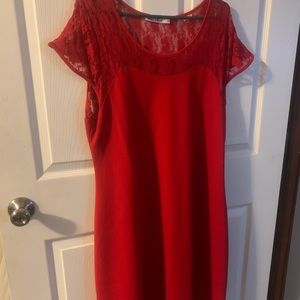 Red plus size dress size 2XL